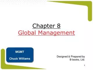 Chapter 8 Global Management