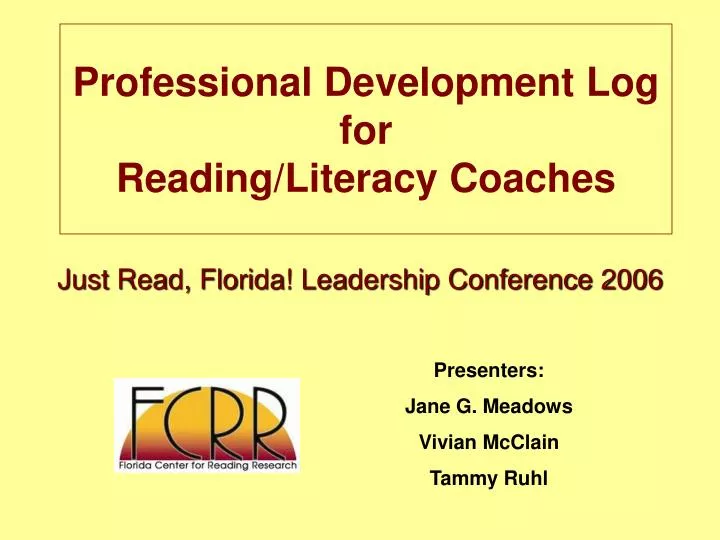 professional development log for reading literacy coaches