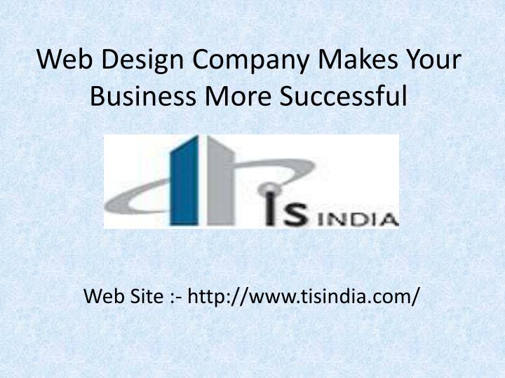web design company makes your business more successful