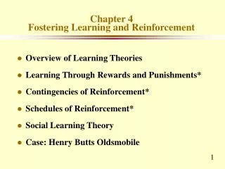 Chapter 4 Fostering Learning and Reinforcement