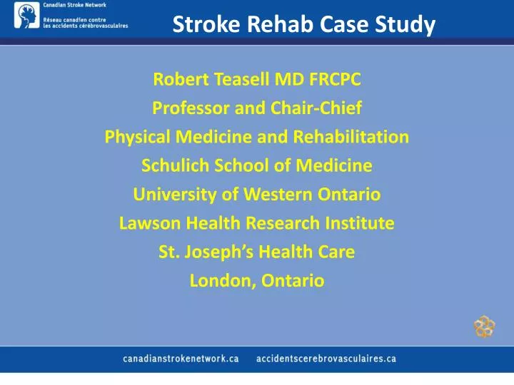 stroke rehab case study