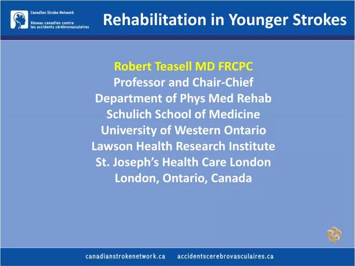 rehabilitation in younger strokes