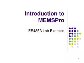 introduction to memspro
