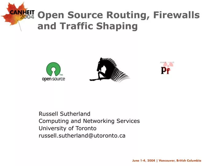 open source routing firewalls and traffic shaping