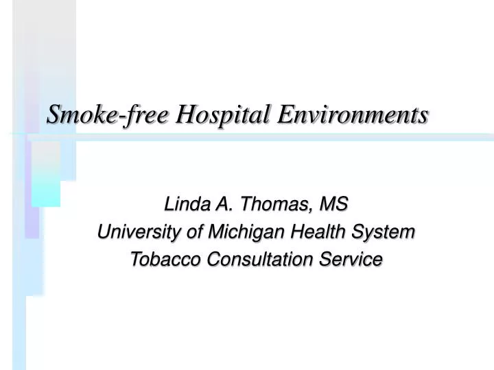 smoke free hospital environments