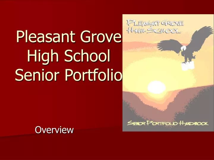 pleasant grove high school senior portfolio