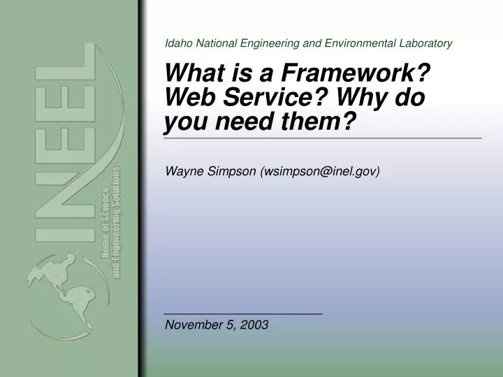 what is a framework web service why do you need them