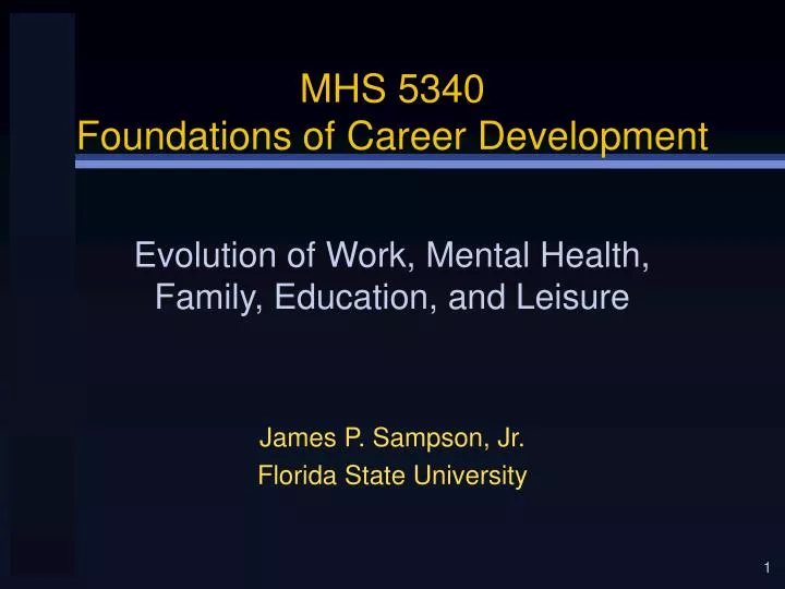 mhs 5340 foundations of career development