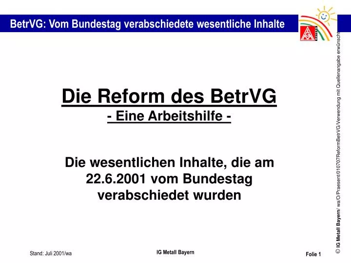 die reform des betrvg eine arbeitshilfe