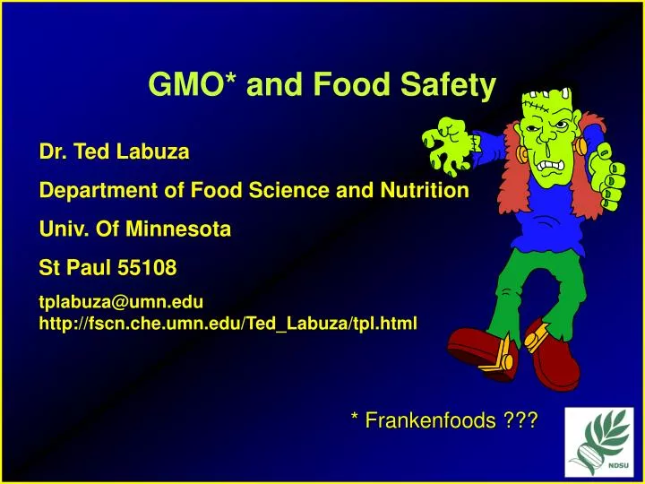 gmo and food safety