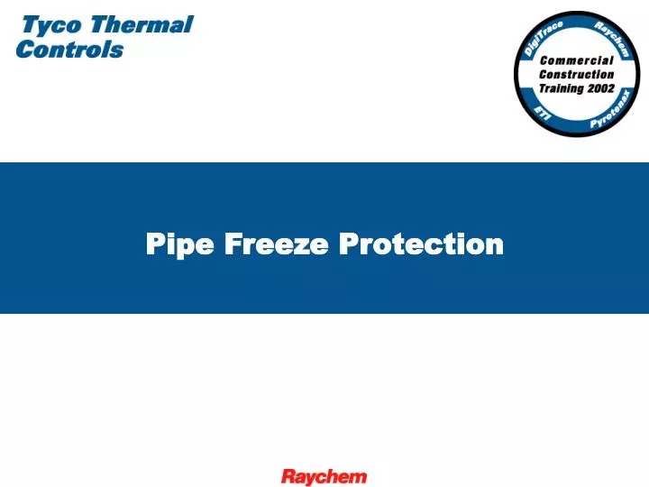pipe freeze protection
