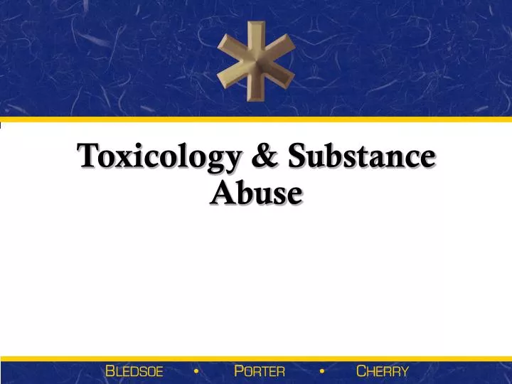 toxicology substance abuse