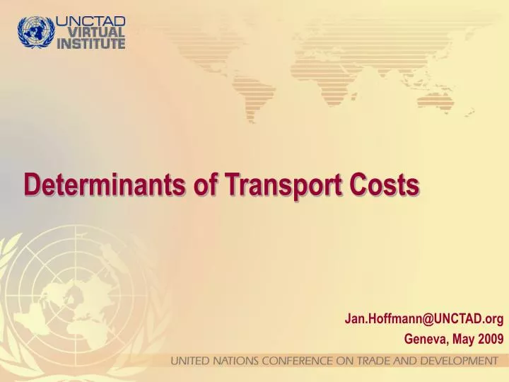 determinants of transport costs