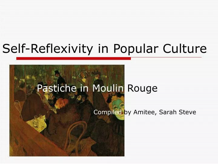 self reflexivity in popular culture