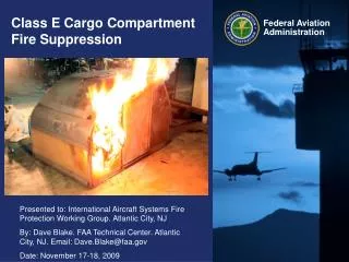 Class E Cargo Compartment Fire Suppression
