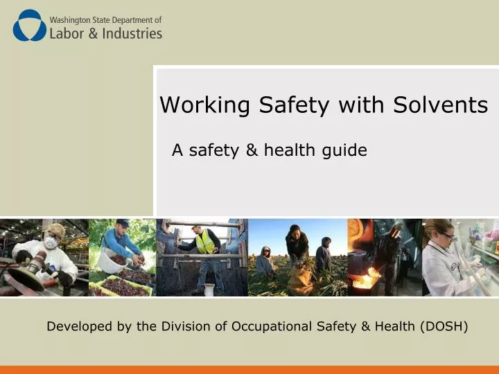 working safety with solvents
