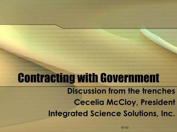 contracting with government