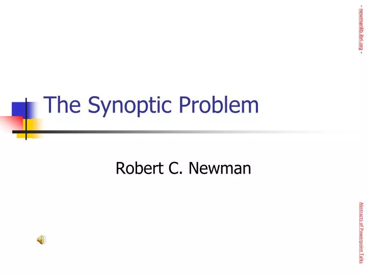 the synoptic problem