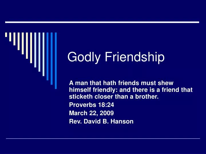 godly friendship