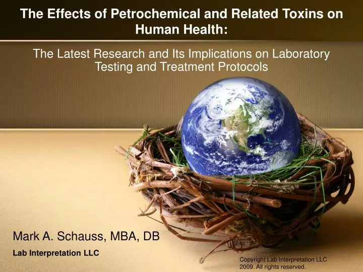 the effects of petrochemical and related toxins on human health