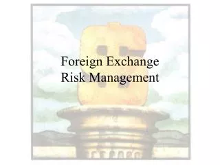 Foreign Exchange Risk Management