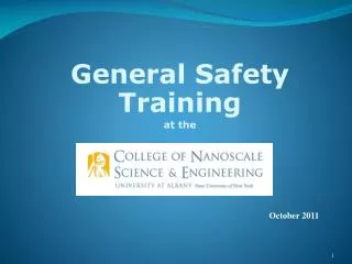 General Safety Training at the