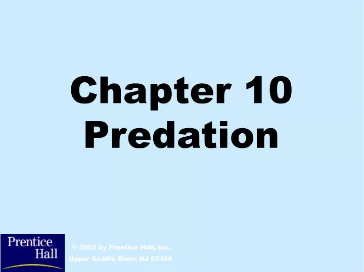 chapter 10 predation