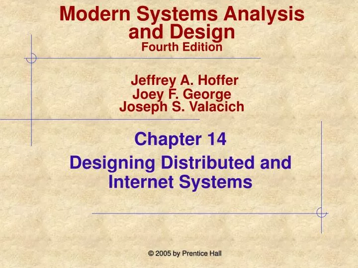 chapter 14 designing distributed and internet systems