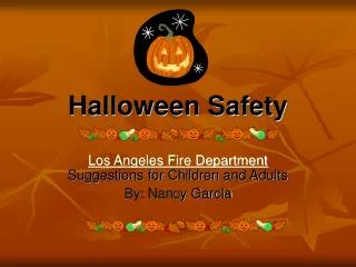 Halloween Safety