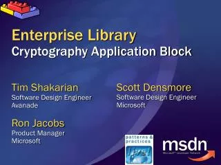 Enterprise Library Cryptography Application Block