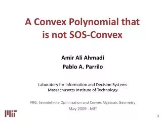 A Convex Polynomial that is not SOS-Convex