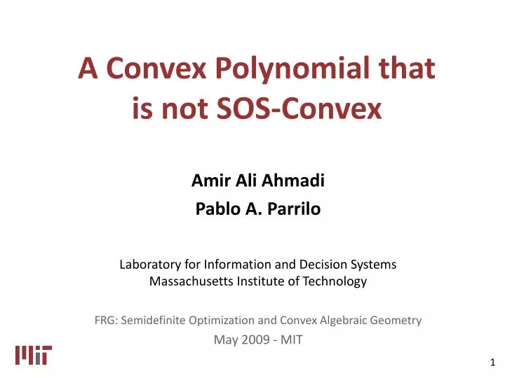 a convex polynomial that is not sos convex