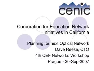 Corporation for Education Network Initiatives in California