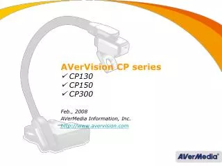 AVerVision CP series ? CP130 ? CP150 ? CP300