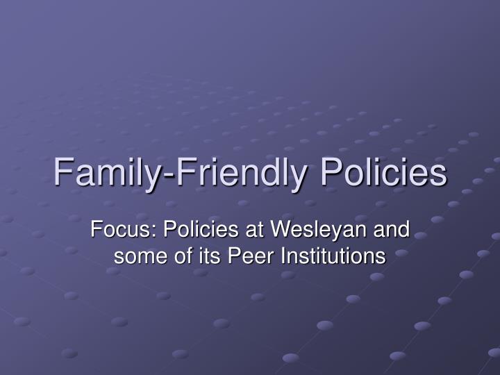 family friendly policies