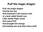 Puff the magic dragon - slide 1