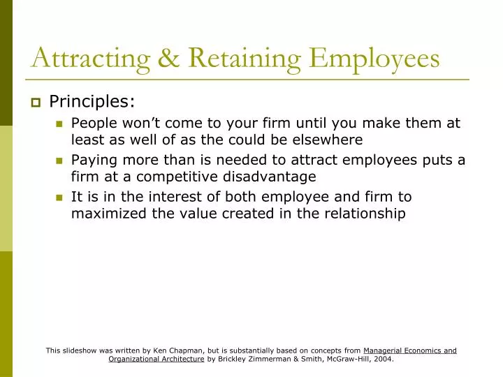 attracting retaining employees