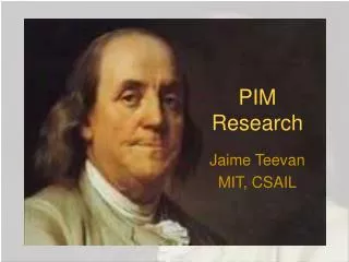 PIM Research