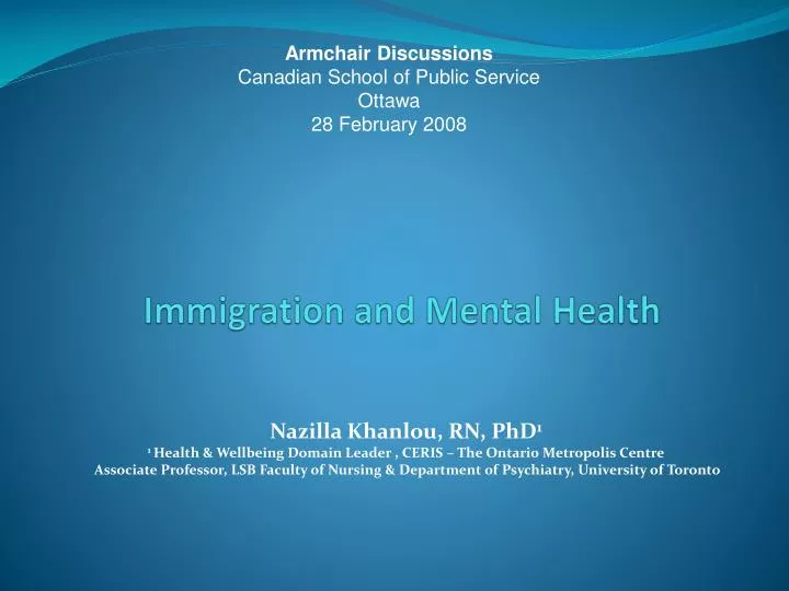 immigration and mental health