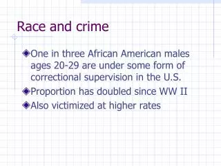 Race and crime