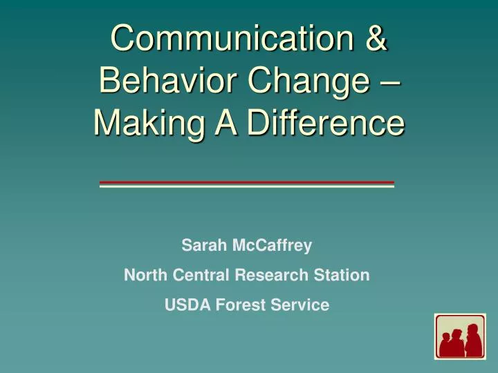 communication behavior change making a difference