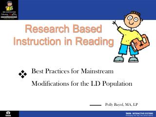 Research Based Instruction in Reading