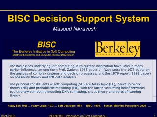 BISC Decision Support System