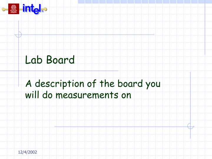 lab board