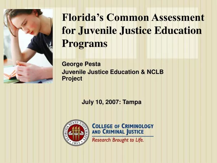 florida s common assessment for juvenile justice education programs