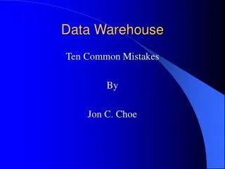 Data Warehouse