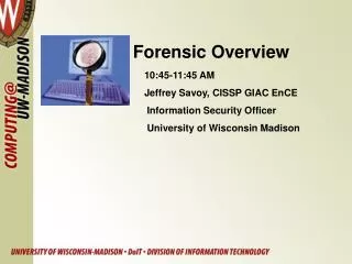 Forensic Overview