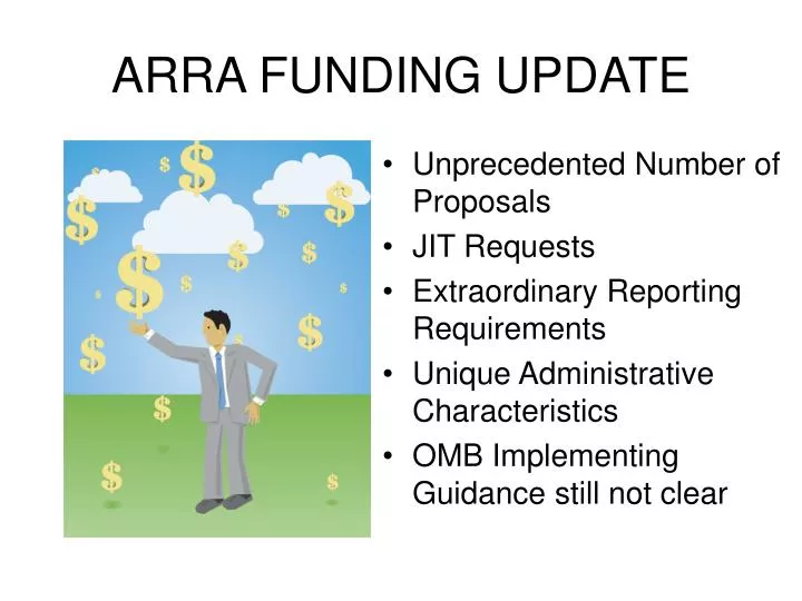 arra funding update