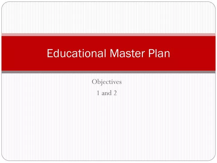 educational master plan