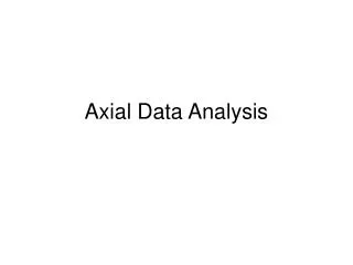 Axial Data Analysis